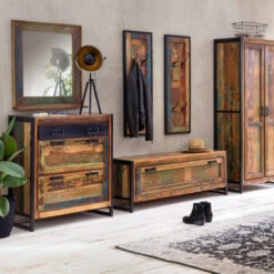 Sloophouten Schoenenkast Hoog -Zuiver Verkoop sloophouten schoenenkast hoog ary lavis 01