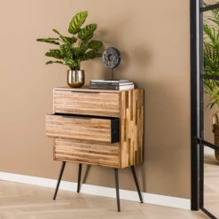 Speels Ladekastje Met 3 Lades -Zuiver Verkoop speels ladekastje met 3 lades teca strip giani 02