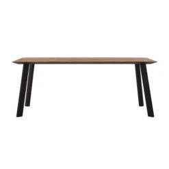 Teak Eettafel Met Verjongde Rand