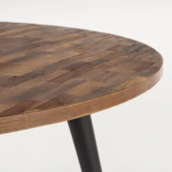 Ronde Eettafel Gerecycled Teak -Zuiver Verkoop teak retro eettafel mo lumz home 04