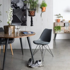 Ronde Eettafel Gerecycled Teak -Zuiver Verkoop teak retro eettafel mo lumz home 06