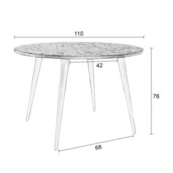 Ronde Eettafel Gerecycled Teak -Zuiver Verkoop teak retro eettafel mo lumz home 08