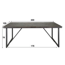 Teakhouten Eettafel Versailles -Zuiver Verkoop teakhouten eettafel versailles teca vine giani 06