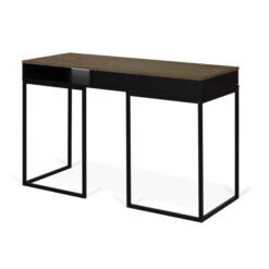 Zwart Bureau Van Hout En Staal -Zuiver Verkoop temahome city bureau staal en hout 02