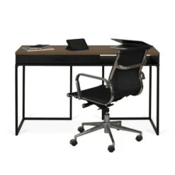 Zwart Bureau Van Hout En Staal -Zuiver Verkoop temahome city bureau staal en hout 03