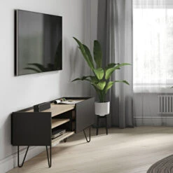 Tv-meubel Met Eiken -Zuiver Verkoop temahome nina eiken tv meubel 09