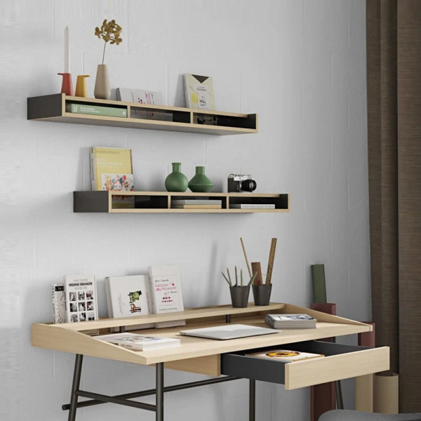 Modern Eiken Bureau Met Lade 5 Modern Eiken Bureau Met Lade - Afbeelding 3