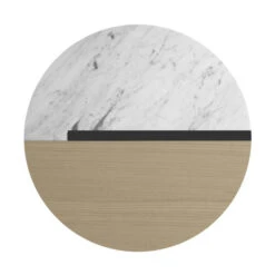 Tafeltje Eiken En Wit Marmer -Zuiver Verkoop temahome sonata tafeltje eiken en wit marmer 08