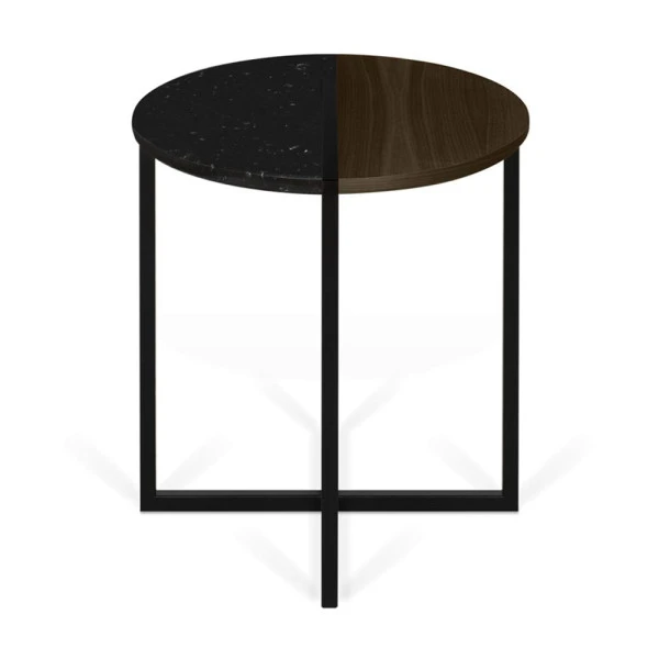 Tafeltje Walnoot En Zwart Marmer 8 Tafeltje Walnoot En Zwart Marmer - Afbeelding 6