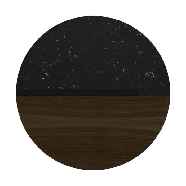 Tafeltje Walnoot En Zwart Marmer 4 Tafeltje Walnoot En Zwart Marmer - Afbeelding 2