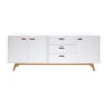 Dressoir Mat Wit Met Eiken -Zuiver Verkoop tenzo bess dressoir eiken 01