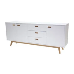 Dressoir Mat Wit Met Eiken -Zuiver Verkoop tenzo bess dressoir eiken 03