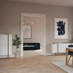 Moderne Bergkast Met Eiken -Zuiver Verkoop tenzo birka moderne bergkast wit met eiken 07 1