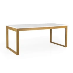 Scandinavische Eettafel Wit Met Eiken -Zuiver Verkoop tenzo birka moderne eettafel wit met eiken 03