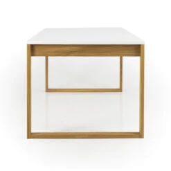 Scandinavische Eettafel Wit Met Eiken -Zuiver Verkoop tenzo birka moderne eettafel wit met eiken 04