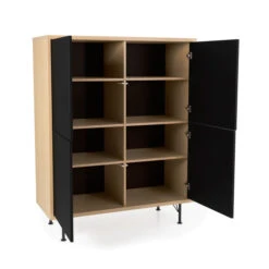 Eiken Wandkast Mat Zwart -Zuiver Verkoop tenzo flow eiken wandkast 04