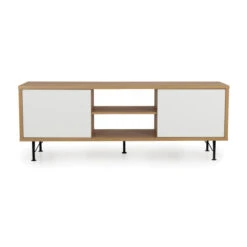 Eiken Tv-meubel Mat Zwart 14 Eiken Tv-meubel Mat Zwart -Zuiver Verkoop tenzo flow tv meubel eiken 08