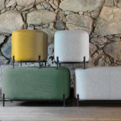 Ronde Poef -Zuiver Verkoop tenzo harry ronde poef 06