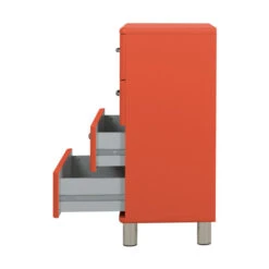 Halfhoge Ladekast -Zuiver Verkoop tenzo malibu halfhoge ladekast rood 02 3