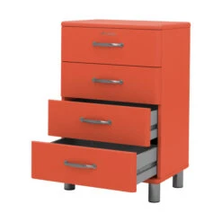 Halfhoge Ladekast -Zuiver Verkoop tenzo malibu halfhoge ladekast rood 03 2