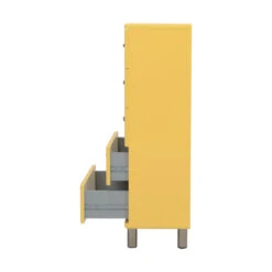 Hoge Ladekast -Zuiver Verkoop tenzo malibu hoge ladekast geel 01 1