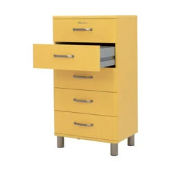 Hoge Ladekast -Zuiver Verkoop tenzo malibu hoge ladekast geel 02 1