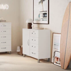 Klein Retro Dressoir -Zuiver Verkoop tenzo malibu klein retro dressoir wit 04 1