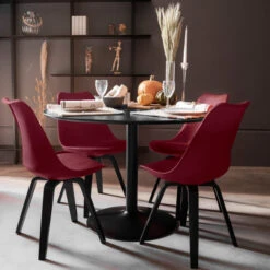 Ronde Eettafel Trompetvoet -Zuiver Verkoop tenzo taco ronde eettafel trompetvoet 03