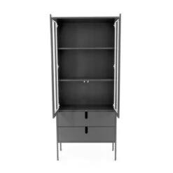 Moderne Vitrinekast Mat -Zuiver Verkoop tenzo uno hoge vitrinekast 02