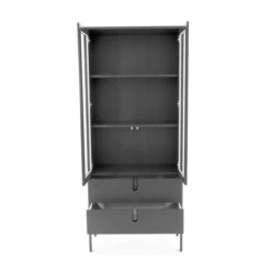 Moderne Vitrinekast Mat -Zuiver Verkoop tenzo uno hoge vitrinekast 03