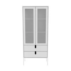 Moderne Vitrinekast Mat -Zuiver Verkoop tenzo uno hoge vitrinekast 07