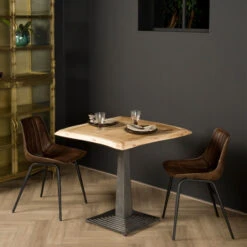 Vierkante Boomstam Eettafel 80x80 Cm -Zuiver Verkoop tower living bistro boomstam eettafel 80x80 cm 2