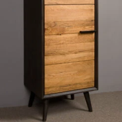 Smalle Wandkast Eiken Linksdraaiend -Zuiver Verkoop tower living bresso smalle wandkast eiken linksdraaiend 02