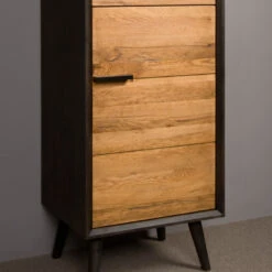 Smalle Wandkast Eiken Rechtsdraaiend -Zuiver Verkoop tower living bresso smalle wandkast eiken rechtsdraaiend 02