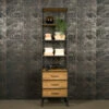 Smalle Open Kast Van Teakhout -Zuiver Verkoop tower living felino smalle open kast van teakhout 02