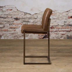 Industriële Barstoel -Zuiver Verkoop tower living ferro barstoel donkerbruin 2 1