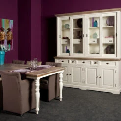 Buffetkast Romantisch Wit L -Zuiver Verkoop tower living fleur buffetkast romantisch wit l 01 2