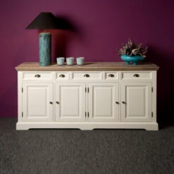 Landelijk Dressoir Wit 200 Cm