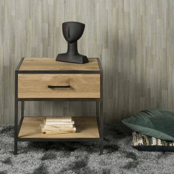 Tafeltje Gerookt Eiken 4 Tafeltje Gerookt Eiken - Afbeelding 2