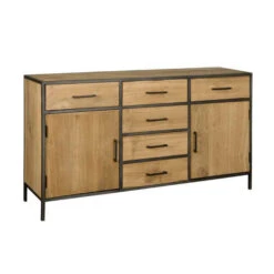 Dressoir Gerookt Eiken 160 Cm