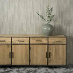 Dressoir Gerookt Eiken 200 Cm -Zuiver Verkoop tower living luna dressoir gerookt eiken 200 cm 03