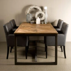 Eettafel Teakhout Mozaiek