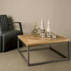 Vierkante Salontafel Van Teakhout