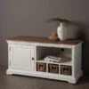 Tv-meubel Met Manden Landelijk120 Cm