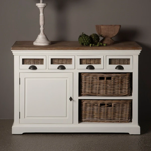 Dressoir Landelijk Met Manden 3 Dressoir Landelijk Met Manden