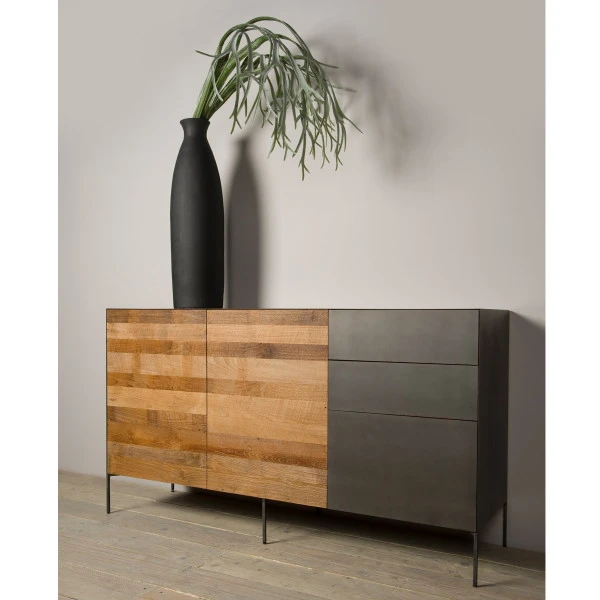 Dressoir Metaal En Teak 3 Dressoir Metaal En Teak