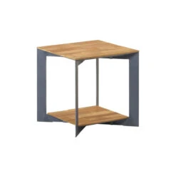 Hoektafel Van Hout En Metaal -Zuiver Verkoop tower living pandora hoektafel van hout en metaal 02