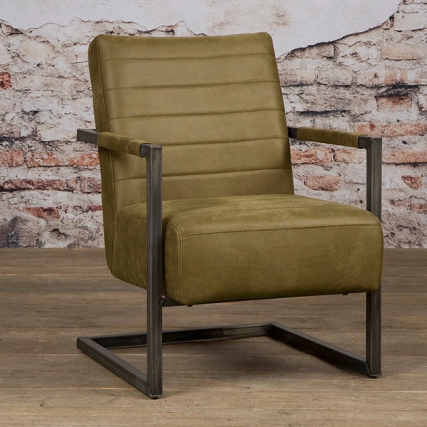 Stoere Fauteuil Industrieel 4 Stoere Fauteuil Industrieel - Afbeelding 2