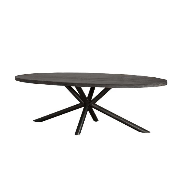 Mangohout Eettafel Ovaal