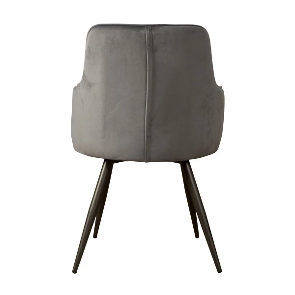 Velours Eetkamerstoel Met Arm 5 Velours Eetkamerstoel Met Arm - Afbeelding 3